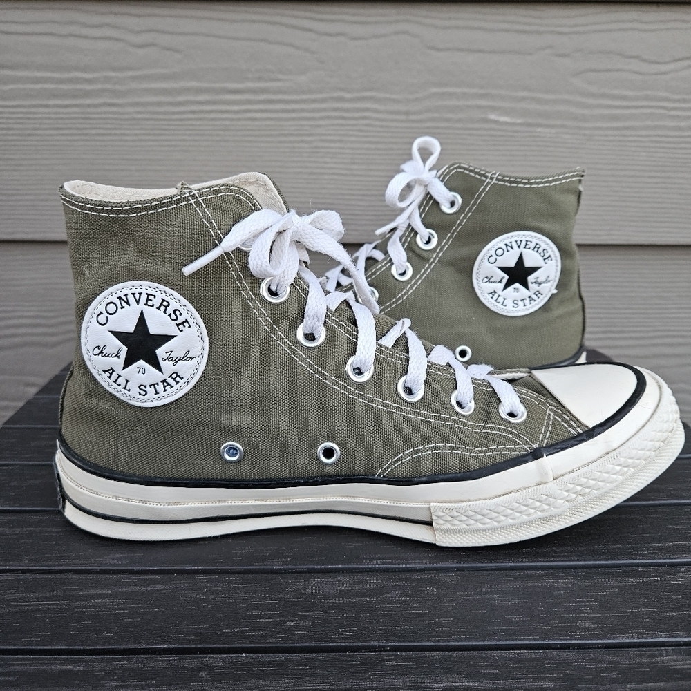 Converse Chuck 70 Vintage Canvas Shoes Sneakers Utility Khaki A00754C Women's 8